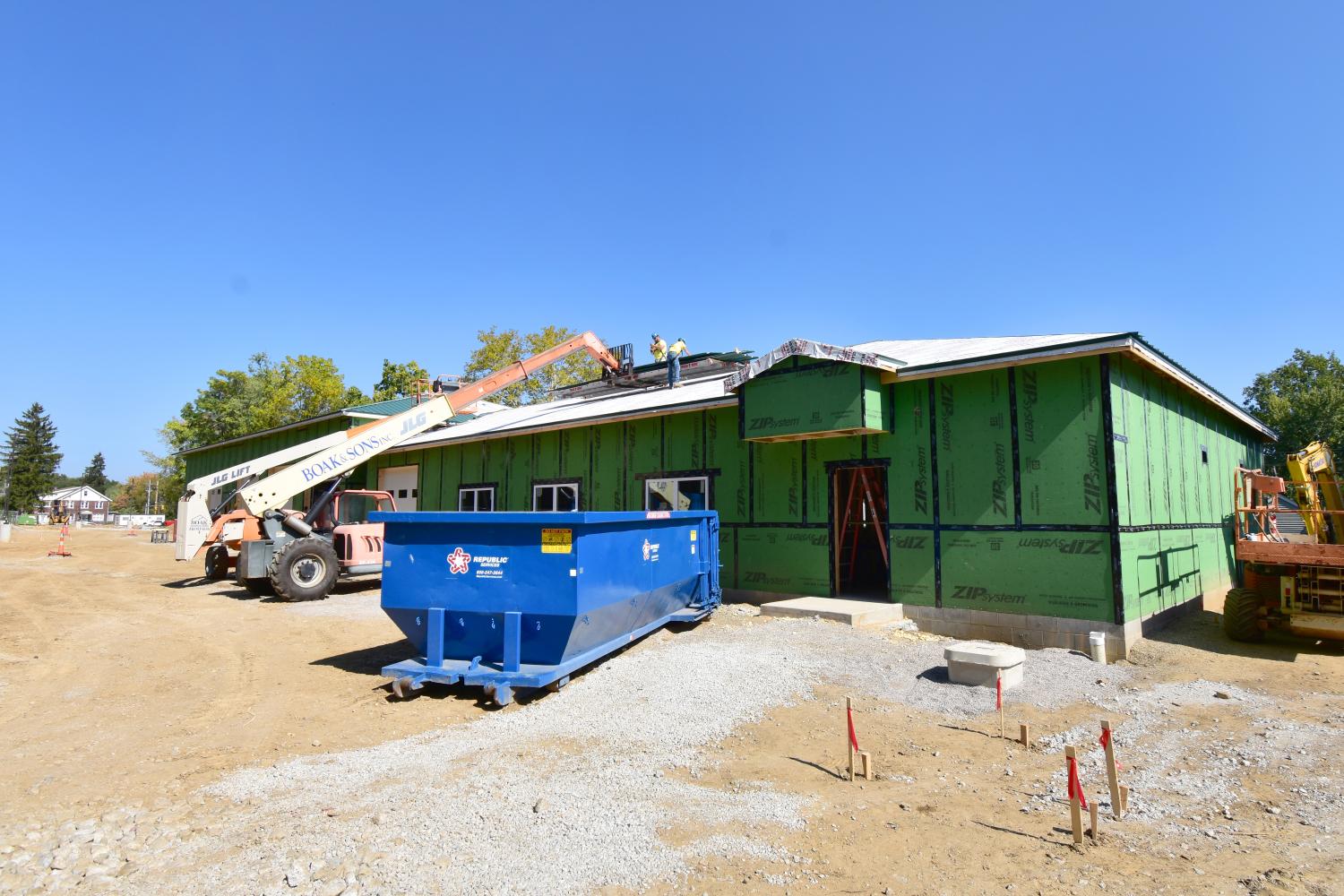 Interior buildout in full swing at the Akron Zoo's new Facilities